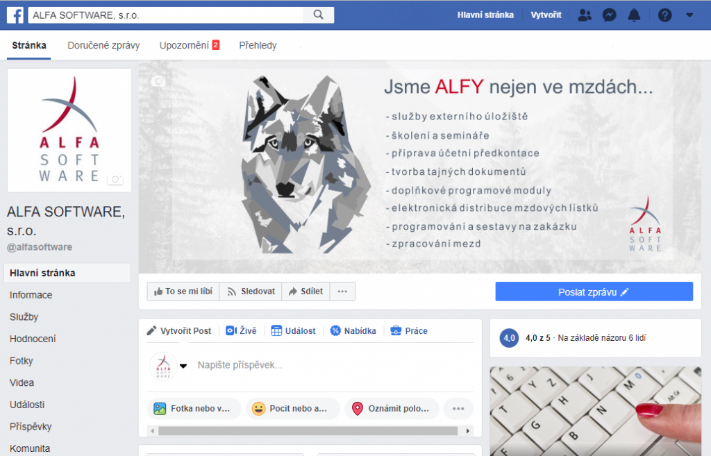 Úvodní dopis pro seznamovací weby