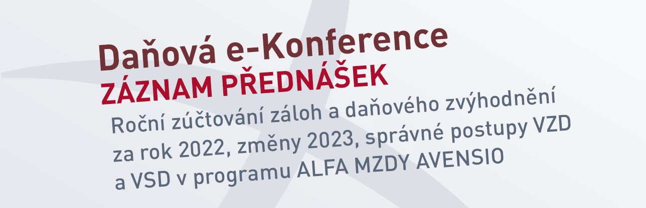 Daňová e-Konference záznam 2022